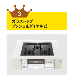 Panasonic/パナソニック システムキッチン 加熱機器(ガス)部門 3位