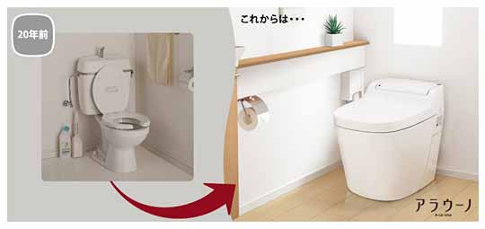 この20年でトイレはかしこく成長