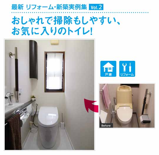 TOTOのトイレネ（オレスト）リフォーム・新築実例